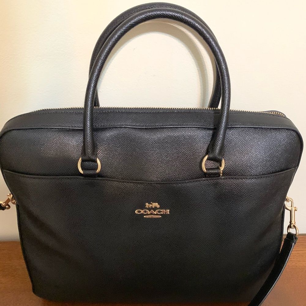 Black Coach Laptop Bag
